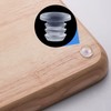 ANCIRS 100 pcs Assorted Glass Top Table Bumpers with Stem,