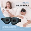 Tisoloow Sleep Mask - Total Blackout 3D Sleeping Mask, Soft