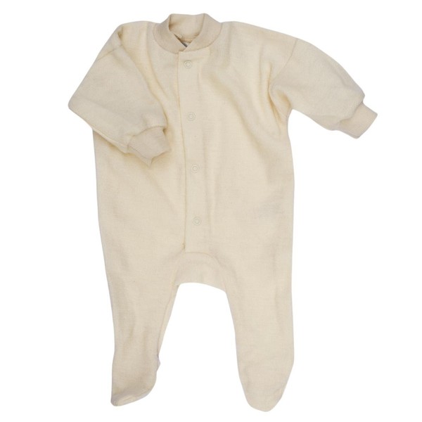 Cosilana, Sleepsuit/Bodysuit with Enclosed Feet, 100% Organic Wool (3-4 years