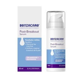 Benzacare POST-BREAKOUT Serum 30Ml Serum Ligero y Libre de Aceites que Ayuda a Reducir las Manchas Post Acn Protegiendo la Barrera Natural de la Piel 