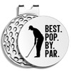 Pishovi Best Pop by Par Funny Golf Ball Markers, Magnetic