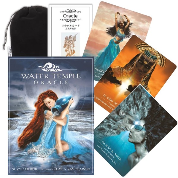 Kancharo Oracle Cards, 44 Counts, Tarot Divination Telling, Water Temple,