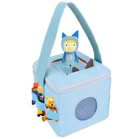 Bag for Tonies Hearing Figures and Toniebox, Blue Carry Bag for Toniebox Starter Set Boys, Storage for Tonies Songs, Transport Bag for Hearing Cubes, Toniebox Accessories, e.g. Creative Figures