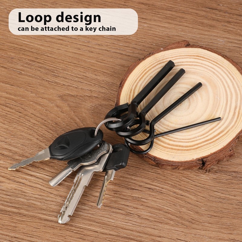 Giantree 4 Pcs Standard Hex Dogging Key Allen Wrench Set,