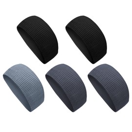 Headband, Hair Band, Sweat Absorbent, Quick Drying, Soft, Elastic, Non-stuffy, Antibacterial, Resists Odor, Breathable, Solid Colors, Thin, Lightweight, Unisex, For Sports, etc. (Set of 5: 3 Colors)