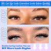 Yawamica Lash Extension Kit 50D 80D Cat Eye Lashes Clusters