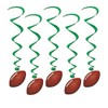 Beistle Football Whirls 5 Count Pack of 6