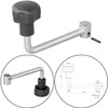 ProPlus 1 x lever for trailer jockey wheel, 60 mm