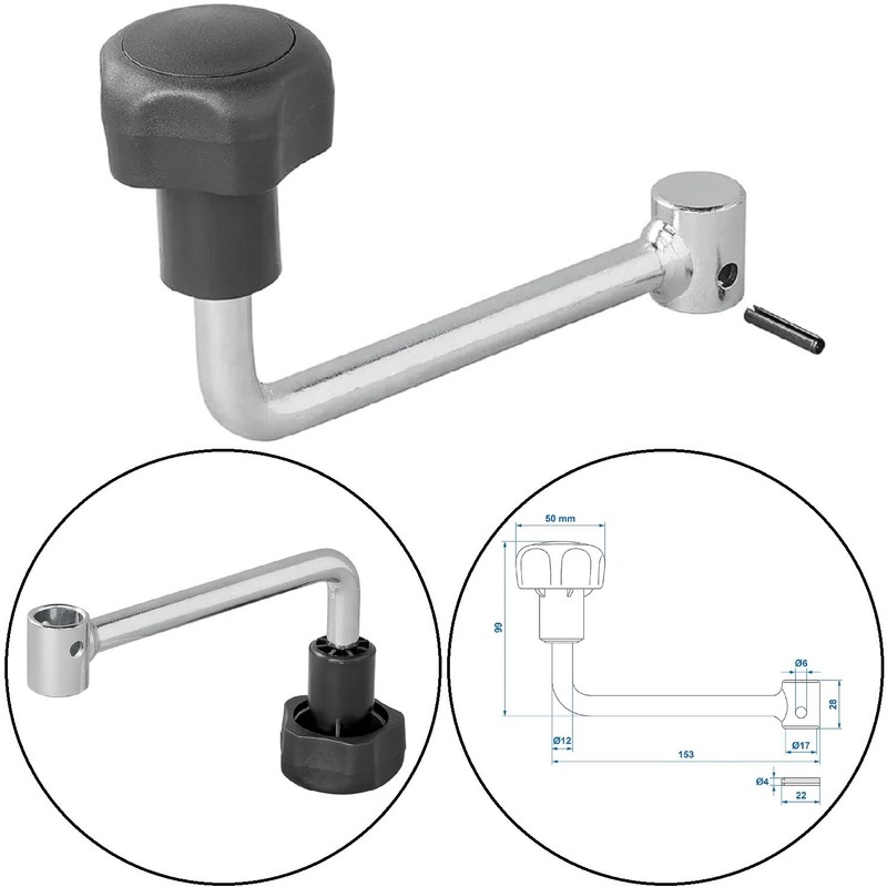 ProPlus 1 x lever for trailer jockey wheel, 60 mm