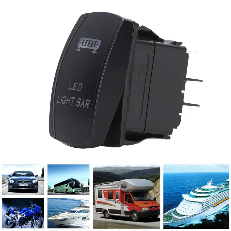 LED Light Bar Switch High Power 5PIN On/Off Minus40°C To