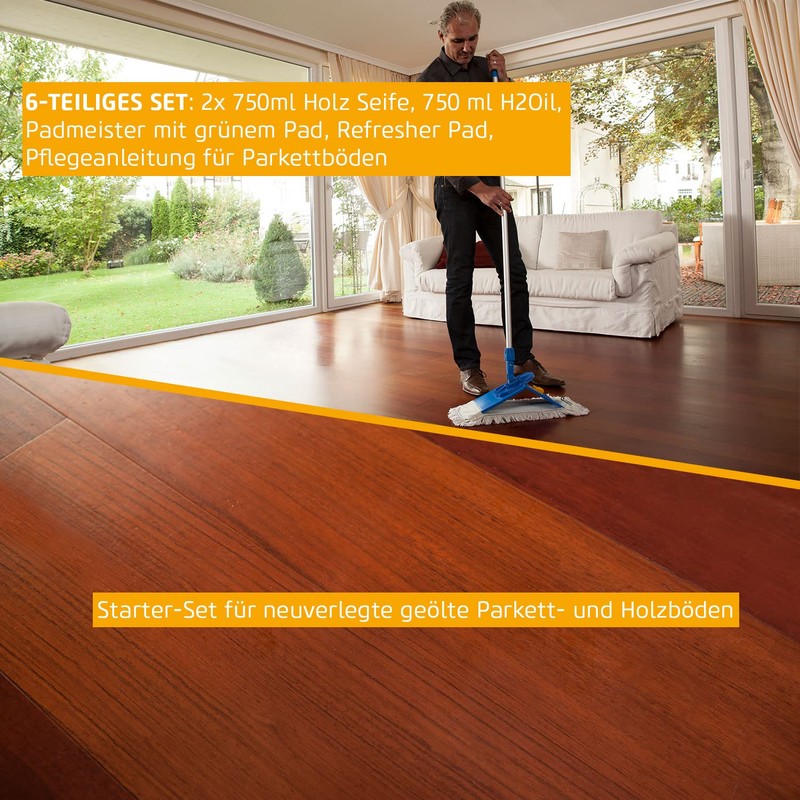 Dr Schutz Care Set for Oiled Wood and Cork Floors