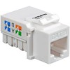 NavePoint CAT6 Ethernet Keystone Adapter Right Angle White 10-Pack