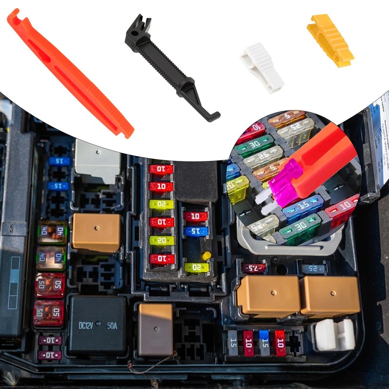 16 Pcs Fuse Puller Tool, Mini Plastic Fuse Removal Tools,