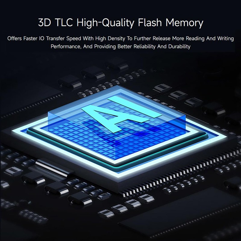 Waveshare SK M2 NVME 2242 256GB Solid State Drive, 3D