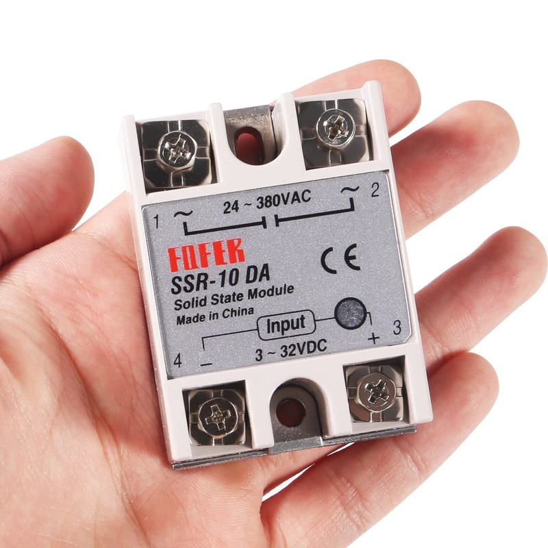 3pcs SSR-10DA Solid State Relay Single Phase Semi-Conductor Relay Module