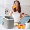 Portable Countertop Ice Maker Machine with Handle, 9 Bullet-Shaped Ice