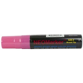 NEOPlex Waterproof NEOMarker Broad Tip Chalk Marker Pen Pink