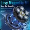 Magnetic 6D Shaver Replacement Heads, 2-Pack