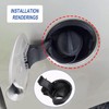 JDMSPEED New Fuel Filler Gas Cap Door Lid Housing 4L3Z9927936BA