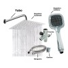 IMP Kit De Ducha Regadera Lluvia Y Telefono Cromada Baño