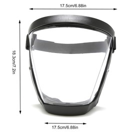 Face Shield Visor, Clear Full Face Protective Shield, Reusable Anti-Fog and Anti-Static Transparent Face Mask, Adjustable Breathable Face Mask whit 2 Filter Cotton Cloth for Eye and Face Protection