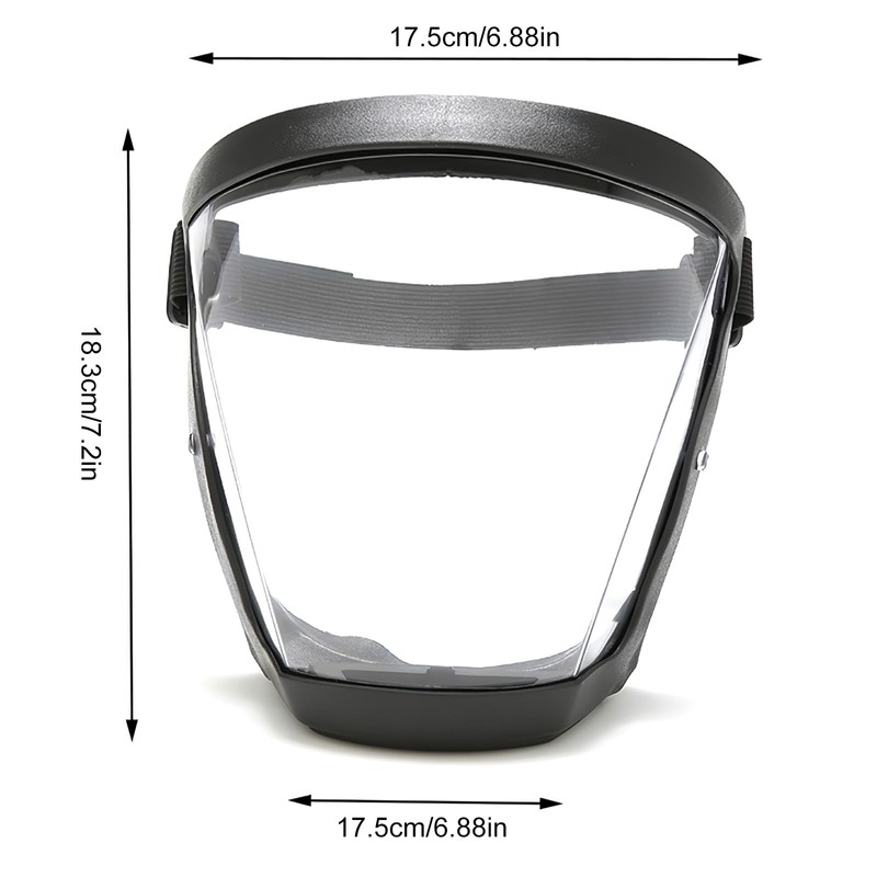 Face Shield Visor, Clear Full Face Protective Shield, Reusable Anti-Fog