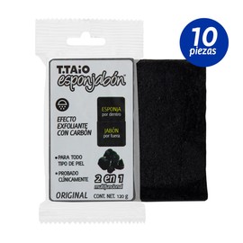SOAP SPONGE CHARCOAL 10 PACK