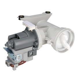 WH23X25518 Ge Washer Drain Pump Assembly(OEM)，WH11X34740 Ge Front Load Washer Drain Pump Compatible with GFW400SCK0WW GFWH1200D0WW GFWH3405L0BB, Replaces WH23X20825 4977212 AP7195487