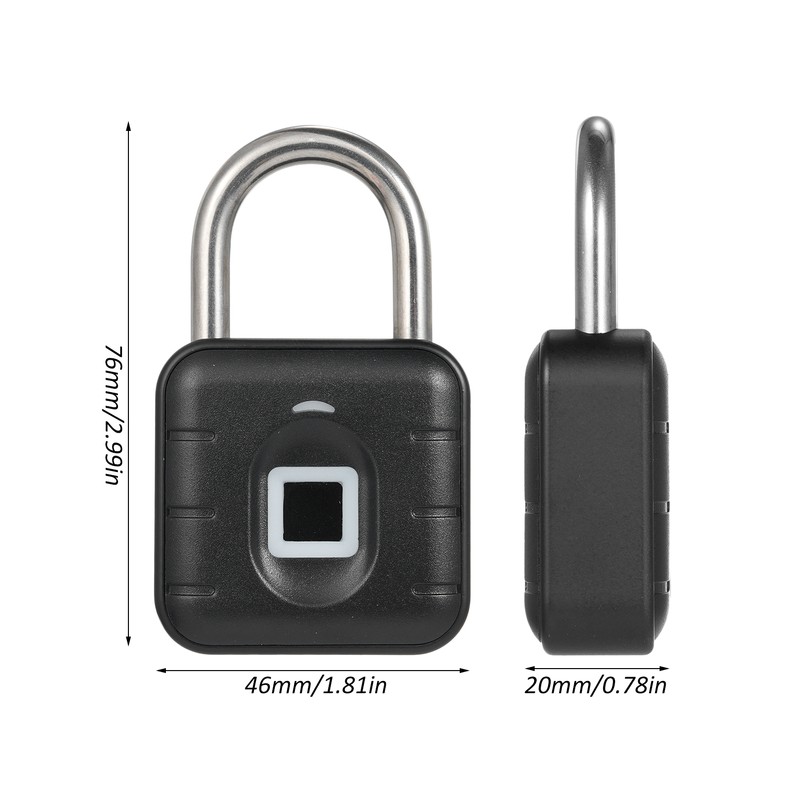 Fingerprint Padlock BT Lock Smart Padlock with APP Control 10