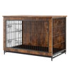VEVOR Dog Crate Furniture, 38 inch Wooden Dog Crate with