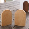 Tiardey 2 Pack Book Ends Natural Anti Slip Book Stopper,Book