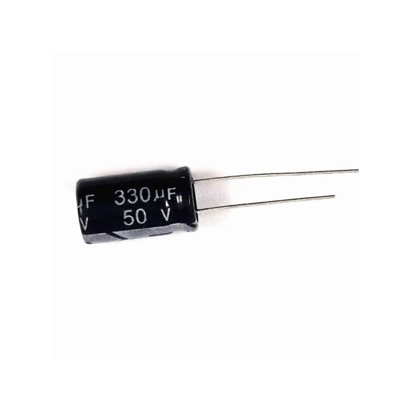 10 Piezas, capacitor electrolítico, 50 Volts, condensador, electrónica, valor a