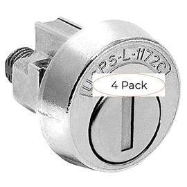 Compx National Pin Tumbler Lock, Bright Nickel (Four Расk)