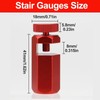 Tall Stair Gauges for Framing Square with Holder and Hook,