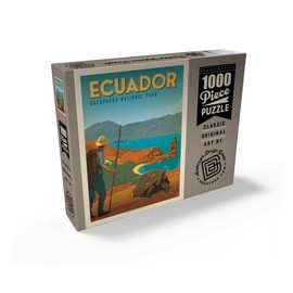 MyPuzzle Ecuador: Galapagos National Park, Vintage Poster - Premium 1000 Piece Jigsaw Puzzle for Adults