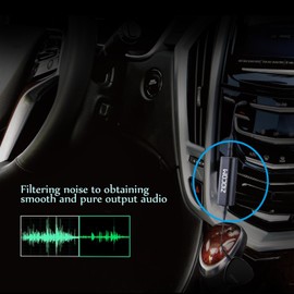 ZIOCOM Ground Loop Noise Isolator, Noise Filter, Eliminate the Buzzing Noise for Car Audio/Home Stereo System with 3.5mm Audio Cable