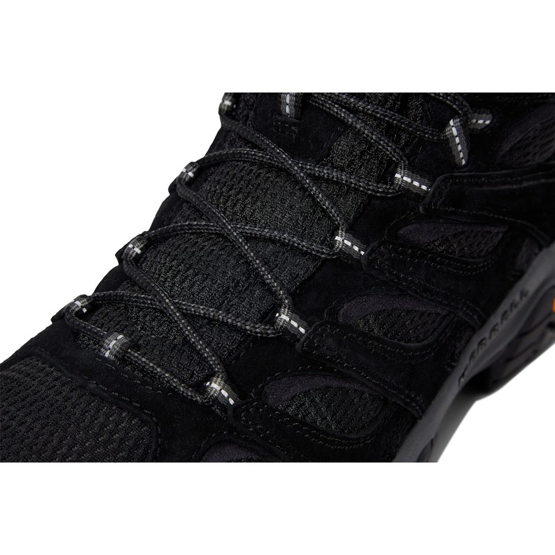 Merrell mens Moab 3 Mid Hiking Boot, Black Night, 12