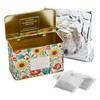 New English Teas Victorian Sunflower Tea Tin with 40 English