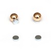 Idin Magnetic Earrings - 6 mm round gold-tone surgical steel