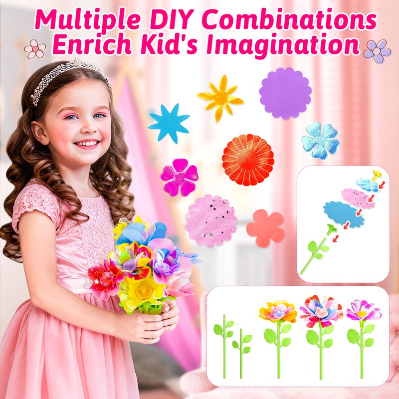 Osllate Upgraded Flower Bouquet Accessories Set for Making 36 Flowers,