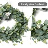 TOCHGREEN - Guirnalda artificial de eucalipto de 5.9 pies, guirnalda