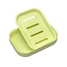 LOORMEI Moisture-Proof and Mold-Proof Soap Dishes Holder - With a draining function, Suitable for Bathroom and Travel Convenience, with a Non-Slip Design to Keep Soap Dry for a Long Time (Green)