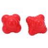 2pcs Rubber Reaction Bounce Balls Irregular Shape Reaction Balls for