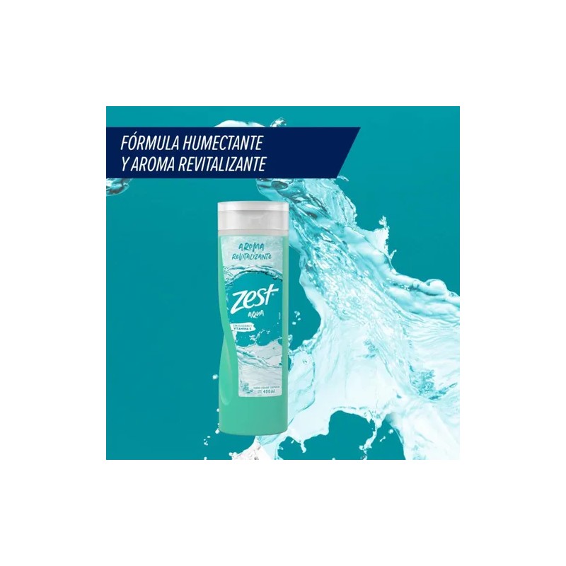 Jabón Líquido Corporal Zest Aqua 400ml