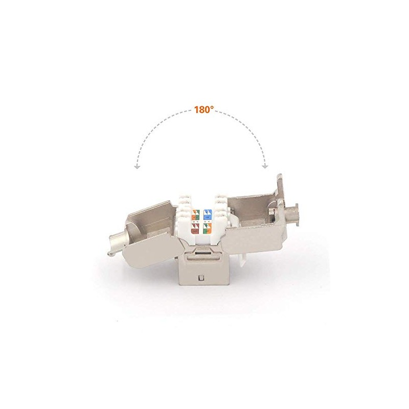 VCE Conectores RJ45 Módulo CAT6A para Cable de red CAT6A