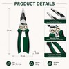 8-in-1 Electrician Pliers for Wire Work – Multi-Function Wire Stripper,