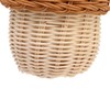 Kids Rattan Storage Basket Hand Woven Decorative Acorn Shaped Basket