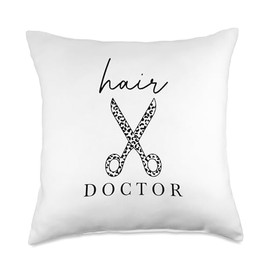 Hair Doctor Hair Artist Hair Stylist Hairdresser Throw Pillow
