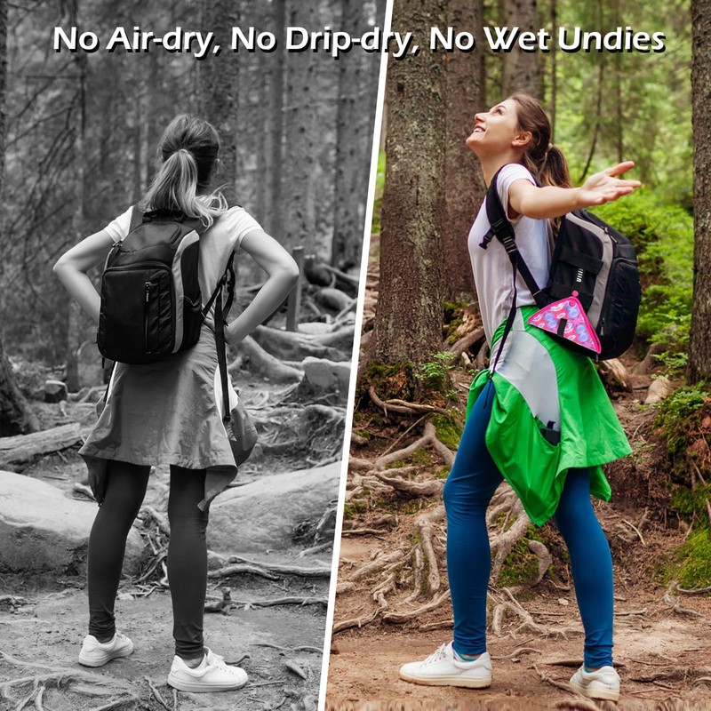 ULLIKI Pee Cloth for Women, Reusable Pee Rag Hiking Camping,