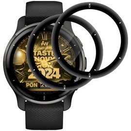 Supershieldz Screen Protector for Garmin Venu 2 Plus, 3D Full Coverage Protectors for Garmin Venu 2 Plus, HD Full Coverage Protectors, Touch Sensitive, Bubble Free, 9H Hardness (2 Pack)